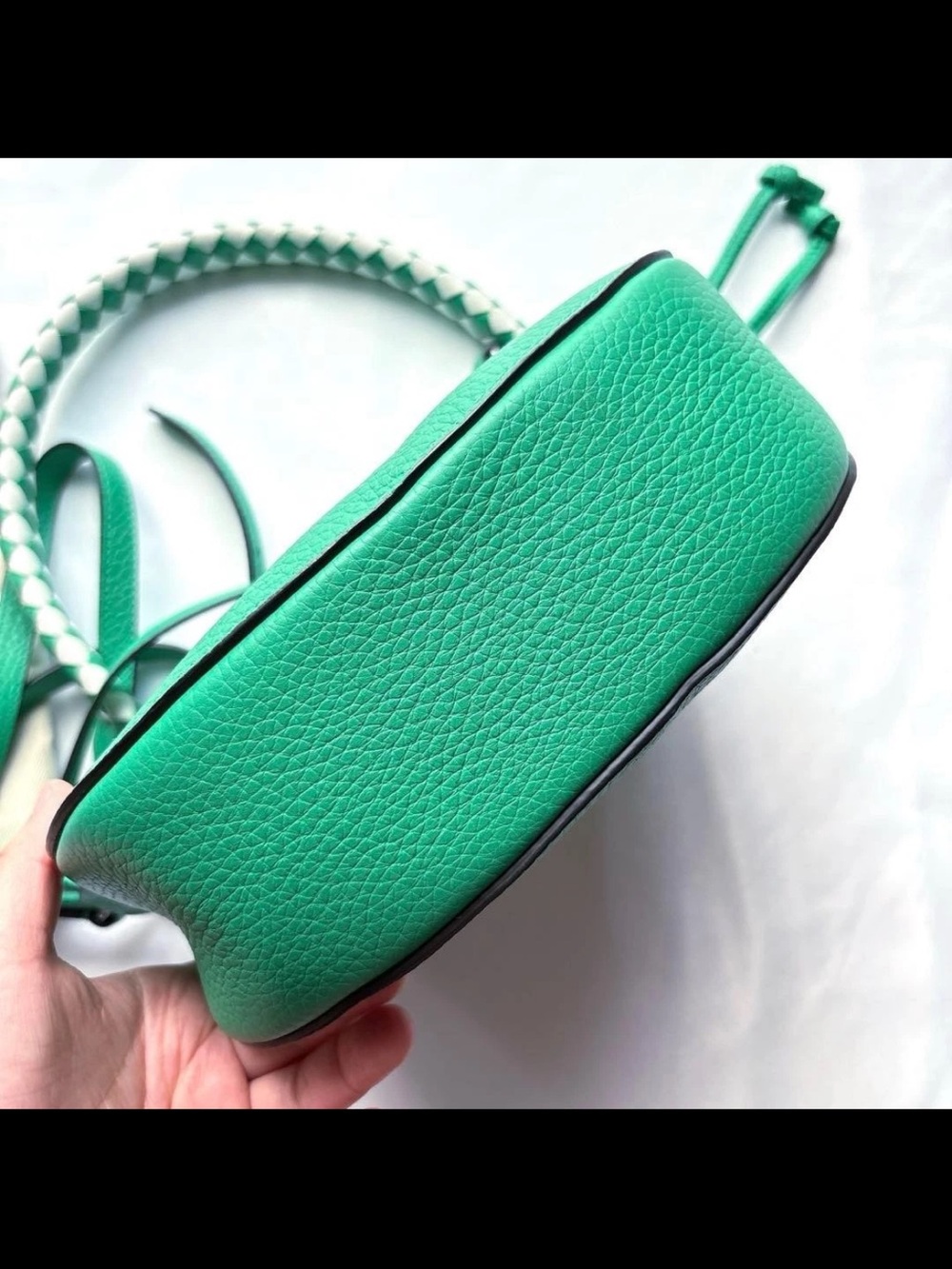 Mulberry Pebbled Leather Shoulder Bag in Emerald Green - Picture 11 of 14
